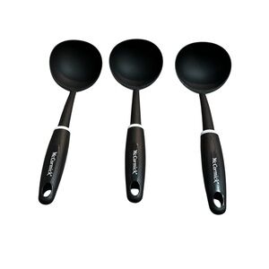 McCormick 3 Piece Black Kitchen Ladle Set